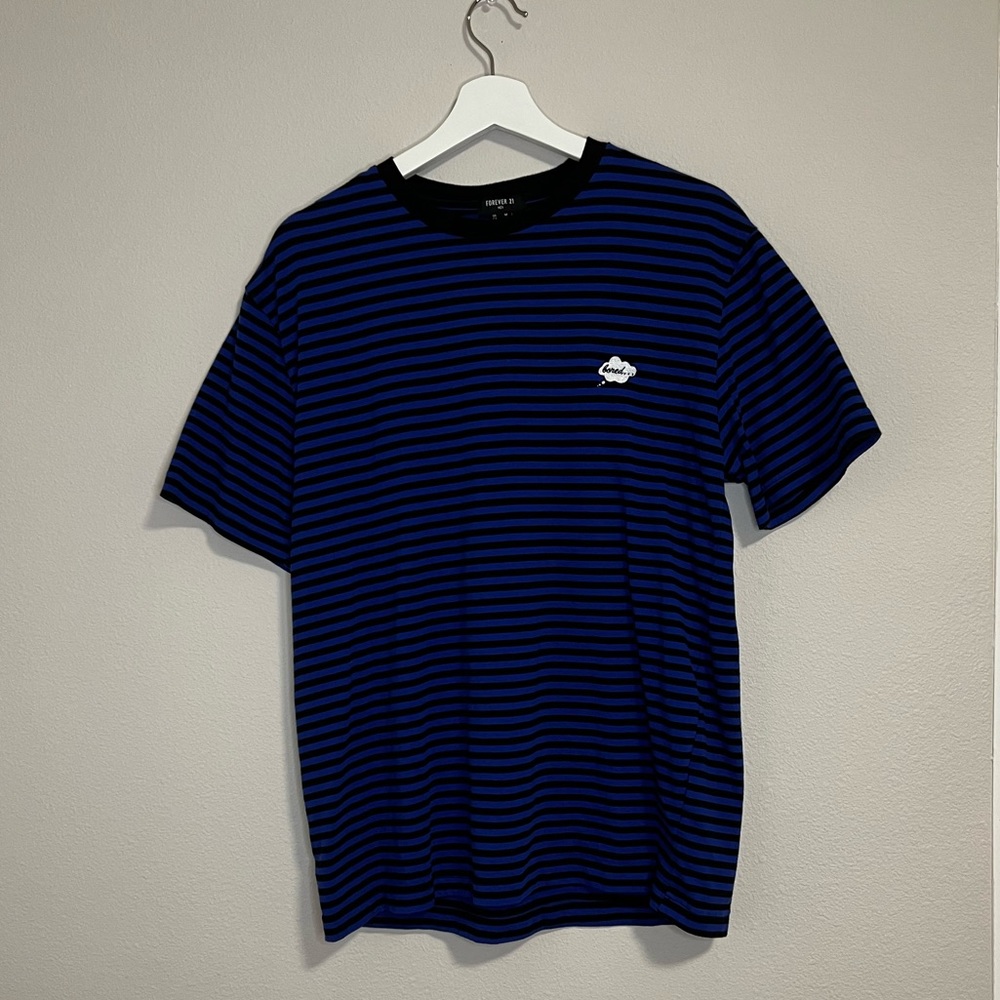 Blue striped T-shirt